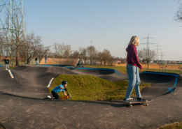 Sicherheitstechnische Abnahme, Pumptrack Stadtbergen, Februar 2021