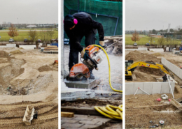 Bike- Skatepark Lohhof-Unterschleißheim Baufortschritt Februar 2021