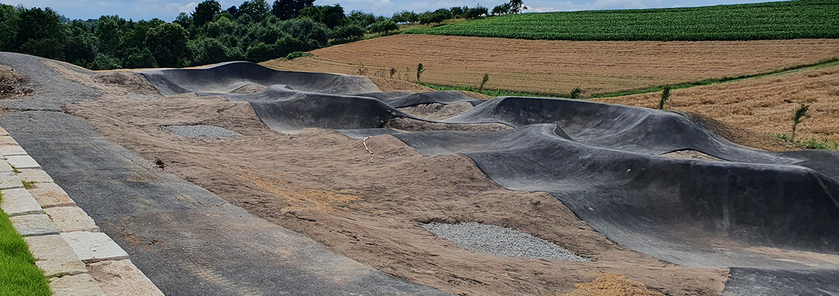 Kirchberg an der Murr Pumptrack Sicherheitstech Abnahme 210708